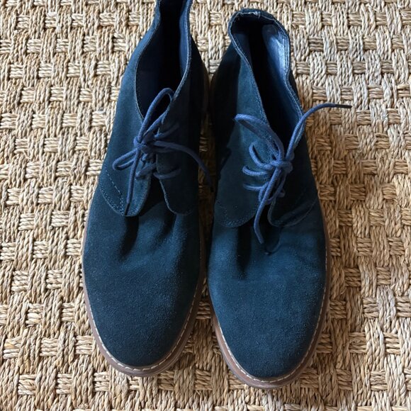 Joseph Abboud Travis blue suede chukkah boots main image 5